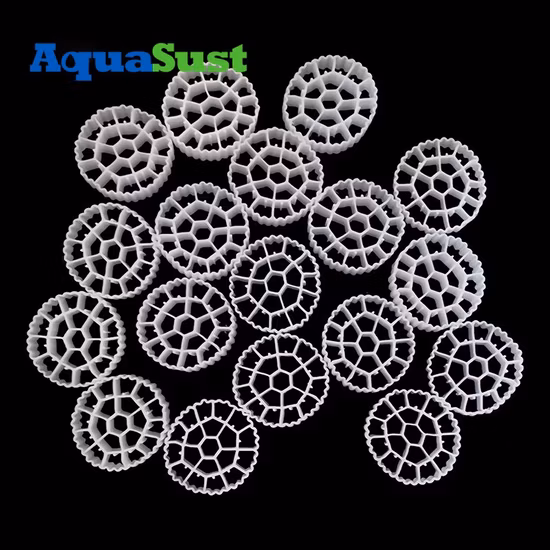 Medios de anillo de pall de metal plástico para tratamiento de aguas residuales