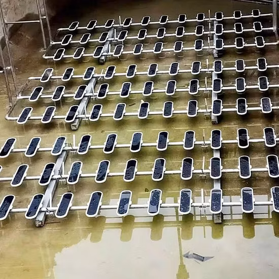 Difusor de placa de burbuja fina para tratamiento de aguas residuales industriales, aireador de placa de tamaño 650*150mm