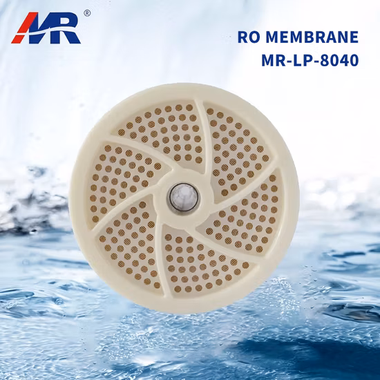 Membrana de ósmosis inversa RO de agua salobre 8040 de 8 pulgadas para sistema de tratamiento de agua Industrial como membrana RO purificadora de filtro