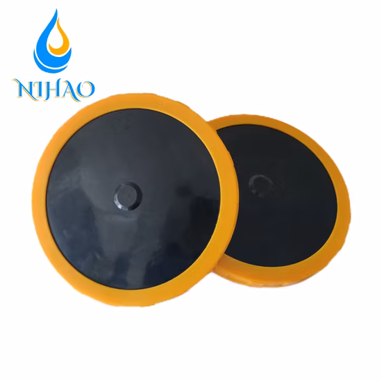 Difusor de aireador tipo disco de aire de burbuja fina de membrana de aguas residuales con difusores de tubo EPDM de 12''